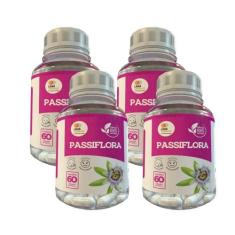 Passiflora - 60 Caps 500Mg Kit Com - 4 Potes - Lider Vendas