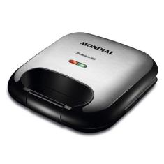 Grill E Sanduicheira Mondial Premium Inox S-25 220v Inox, 220V