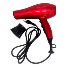 Secador de Cabelo Forte Profissional 1900W 127V - Tomate, 110V