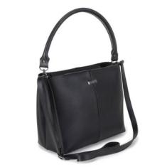 Bolsa Tote Shopper Casual Feminina Alça Fixa e Transversal Tiracolo Basica Lisa-Feminino