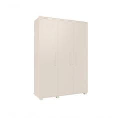 Guarda Roupa Solteiro Belize 3 Portas de Bater 1 Gaveta 100% MDF branco Camas Fênix