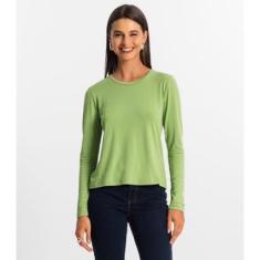 Blusa Manga Longa Feminina Rovitex-Feminino