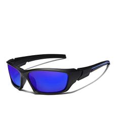 Óculos de Sol Masculino Esportivo Kingseven Proteção Polarizados UV400 Anti-Reflexo S768 (Azul)