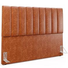 Cabeceira Cama Box Casal Queen 160 cm Dália W01 Couríssimo Camel - Lyam Decor