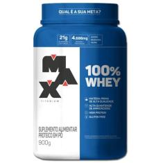 Whey Protein 100% Max Titanium Pote 900G