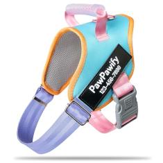 Peitoral personalizado para cães com nome e número de telefone personalizados da PawPawify, colete resistente para animais de estimação para evitar puxões, puxões ou asfixia, treinamento e caminhada