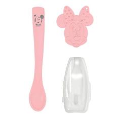 Colher com protetor e mordedor - Minie - baby