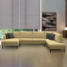 Sofá Decorativo Sala de Estar Osaka 400cm Modulado em U com Almofadas 