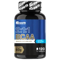 Bcaa 2:1:1 120 Cápsulas Growth Supplements, Sem Sabor
