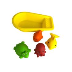 Bichinho de Banho Infantil Bebê + 3 Meses 4 Animais colorido - Mor, un