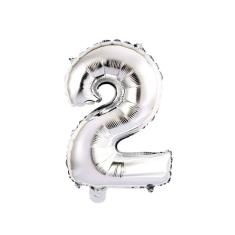 Balão Metalizado 70cm N2 Prata - Mundo Bizarro