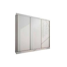 Guarda Roupas 3 Portas De Correr E 8 Gavetas Diamond Plus Branco - Novo Horizonte