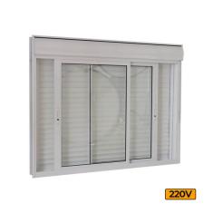 Janela Com Persiana Integrada De Alumínio Automatizada 220v 1