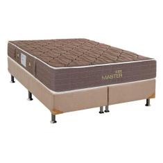 Cama Box King: Colchão Molas Bonnel Herval Suite Master Plus + Base CR