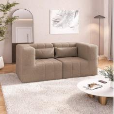 Sofá Modular 02 Módulos de Canto Easybox Cabecasa Madeiramadeira Taupe