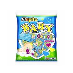 PIRULITO FLOPITO BABY CORAÇÃO COLORIDO 200G FLORESTAL