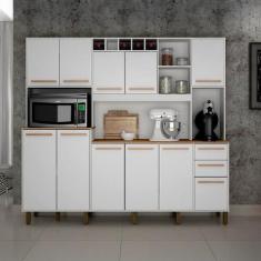 Armário de Cozinha Valdemóveis Petra 11 Portas 2 Gavetas - Valdemoveis