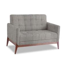 Sofá  2 Lugares Brooks Linho Cimento 126 cm