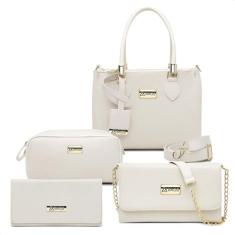 Kit Bolsa Média Transversal Bolsa Cluth Carteira Necessaire