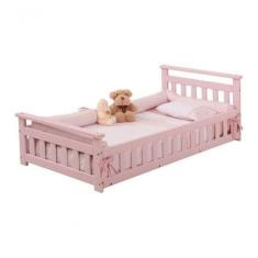 Cama Infantil Com Grade Bella Rosa