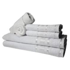 Jogo De Toalhas Egito 2 Banho 2 Rosto 2 Tapete Branco