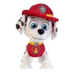 Pelúcia Patrulha Canina Marshall - Sunny Brinquedos, Branco e Vermelho