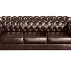 Sofá Duquesa 3 Lugares Decoração Sala Recepção Retrô Café