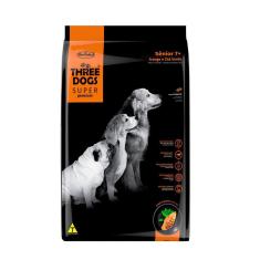 Ração Cães Three Dogs Super Sênior Frango e Chá Verde 15kg