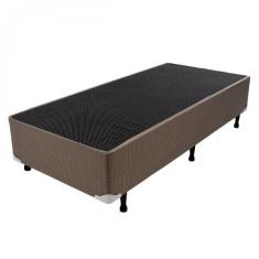 Base Box Solteiro 43x88x188cm Luckspuma Colchões Marrom Quadr