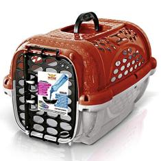 Caixa de Transporte Para Cães e Gatos Panther Nº3 - Vermelha