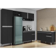 Cozinha Modulada Vanessa Com Balcão Para Pia 120mt Tatiane Sem Tampo P