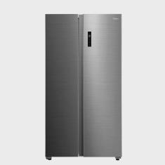 Geladeira Side by Side 511L Inverter Cor Inox Conectada Midea
