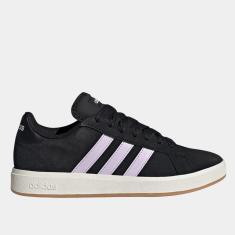 Tênis Adidas Grand Court Base Suede Feminino-Feminino