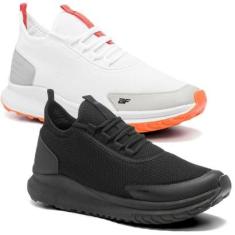 Combo 02 Pares Tênis para Academia Masculino Esportivo Treino Musculação Malhar BF Shoes-Masculino