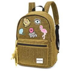 Mochila Up4You Bottons Flamingo Amarelo Our Produto Original