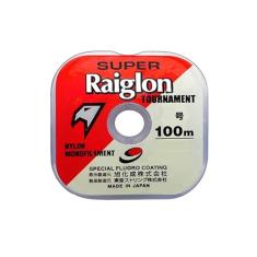 Linha Monofilamento Super Raiglon 0.37mm 30lbs 13.8k 100m Branca