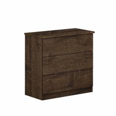 Mesa de Cabeceira 3 Gavetas Móveis Valverde, Canion