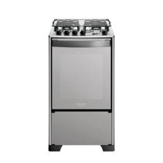 Fogão 4 Bocas Espelhado Com Mesa Inox Dako Magister Inox Style Bivolt,