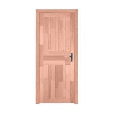 Kit Porta de Madeira 213cmx74,5cmx9cm Pe801 Pop Esel Abertura Esquerda