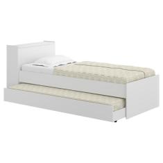 Bicama com Colchão Incluso e Baú Embutido Multimóveis FG5009 Branca