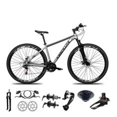 Bicicleta Aro 29 Absolute Nero 5 Freio Hidráulico K7 27v Garfo Com Trava - Cinza Tam.21