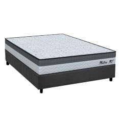 Conjunto Box Casal: Colchão Anatômico Orthoflex D33 - Matera Ml + Base Crc Suede Gray(138x188)
