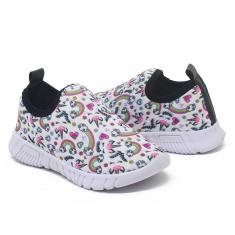 Tênis Infantil Escolar Beanna Calçados Calce Facil Leve Confortável Feminino-Feminino