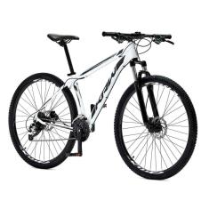 Bicicleta Aro 29 Krw Alumínio Shimano 21 Vel Freio A Disco Suspensão S6 21 Branco-Preto