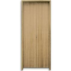 Kit Porta de Madeira Camarão Lisa Imbuia 2,10x0,62 Direita