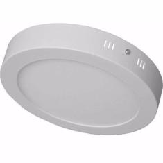 Plafon Led Sobrepor Redondo 18w Branco Quente 3000k