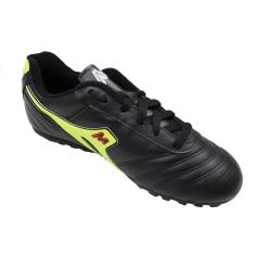 Chuteira Mathaus Society Azzurra Couro Legitimo Adulto Masculino-Masculino