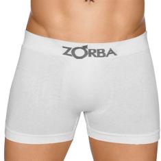 Cueca Boxer Zorba Sem Costura Algodão - 0781, Branco, P
