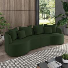 Sofá 4 Lugares Orgânico Living 250cm Mersa Veludo K01 - D'Rossi - D Ro