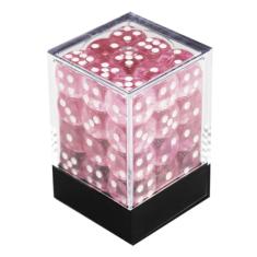 Kit 36 Dados D6 12mm Rpg | Translúcido + Caixinha Protetora